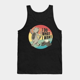 Feline Sass - Cat's Independent Spirit Tank Top